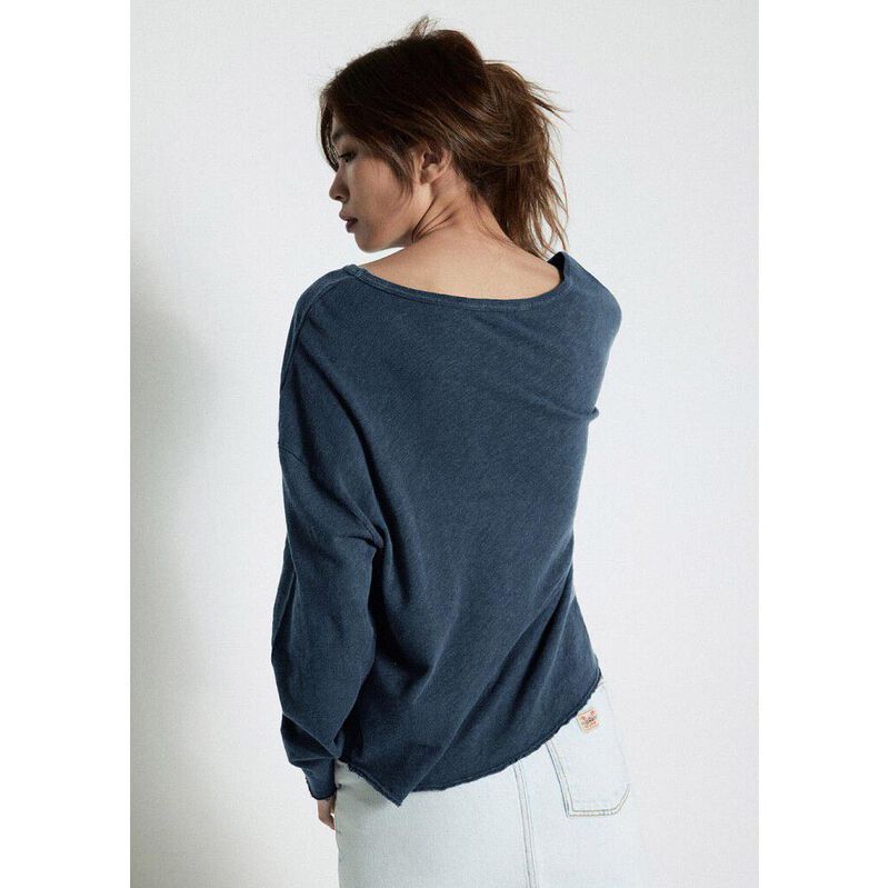 American Vintage Sonoma V-Neck Long Sleeve T-Shirt image number 1